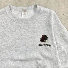 90年 Bass Pro Shops バスプロショップス スウェットシャツ 企業ロゴ刺繍 メンズXL 