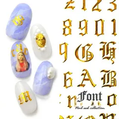 【送料無料】文字 ロック 数字 デザイン高め ゴールド ジェルネイル ネイル ネイル用品 ジェル シール デコ用品 貼るだけ ジェルネイルシール ネイルアート ジェルネイルアート ネイルグッズ ネイル工房【文字ネイルシール】