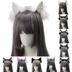 新品 [Ligwon] 猫耳 カチューシャ ロリータ ヘッドドレス 獣耳 リボン ヘアアクセサリー 髪飾り 蝶結び レース ねこ耳 ゴスロリ メイド 仮装小物 森ガール ヘッドアクセサリー かわいい ハロウィン パーティー イベント 学園祭 文化祭 お茶会