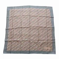 【超美品】Dior　 ストール トロッター柄　ピンク Christian Dior ディオール シルク スカーフ トロッター