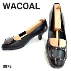 ワコール　サクセスウォーク　パンプス　バックル　フォーマル　ブラック　22.5