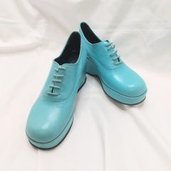 JIL SANDER ジルサンダー ヴィンテージ厚底靴 オールグリーン - メルカリ