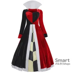 コスプレ ドレス 赤の女王 アリス・イン・ワンダーランド アニメ風 キャラクター 仮装 舞台服 M250910-4