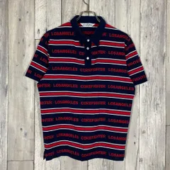 OLD CORE FIGHTER コアファイター 半袖 ボーダー ポロシャツ L