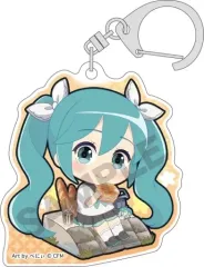 【中古】キーホルダー 初音ミク(パンのまち/ミニキャラ) 「VOCALOID 初音ミク トレーディングアクリルキーホルダー はんなり京都」