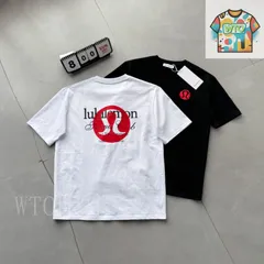 【今日特価】LULULEMON 25SS レッドロゴ発泡プリント Tee