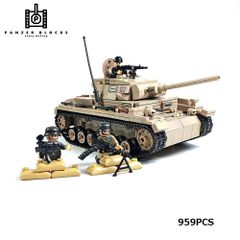 Ⅲ号戦車L型 三号戦車 WWⅡ ドイツ軍 ブロック戦車 ミニフィグ