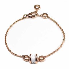ブルガリ BVLGARI ビー・ゼロワン ブレスレット K18 ピンクゴールド 750PG ホワイトセラミック 【中古】Aランク
