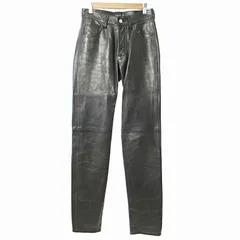 希少レア　agnes b. 90’s ストレートレザーパンツ USED] アニエスb レザーパンツ | garden730