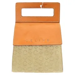 CELINE (セリーヌ) オールド Cブラゾン ミニスェードハンドバッグ ミニトートバッグ ベージュ レディースのサムネイル