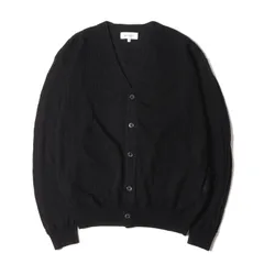 美品 ABAHOUSE アバハウス カーディガン サイズ:44 23AW ハイツイスト ニット カーディガン 00470043014 トップス セーター ジャガード ストライプ アクリル ポリ ブラック 黒のサムネイル