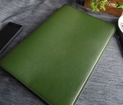 A4サイズ【キャンパスノートカバー】■合皮■シンプルデザイン■グリーン
