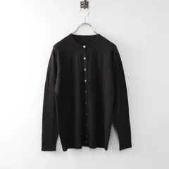 22SS✨ドゥーズィエムクラスFF30 クルーネックカーディガン　ブラック　36 22SS✨ドゥーズィエムクラスFF30 クルーネックカーディガン