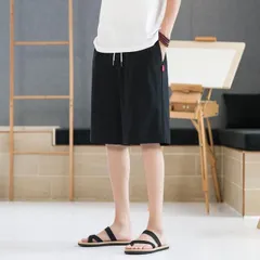 種類109：XL/L：ブラック アーミー グリーン メンズ ファッション 服 男性用 オシャレ シンプル 大人 かっこいい 大きいサイズ ストリート 紳士服 パンツ 夏 カジュアル スウェット パンツ ブラック コットン ビーチ