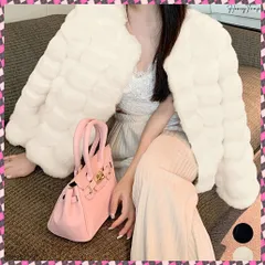 送料無料 エコファーコートショートファージャケット レディース もこもこ フェイクファーアウター 高見え 暖かいコート エレガントノーカラー羽織り ふわふわ 秋冬韓国風上品 防寒コートおしゃれ リッチな気分コート 高級感アウター冬服