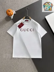 【今日WTO】Gucci 280g 高密度コットン ホワイトエンブロイダリー T-YQ04