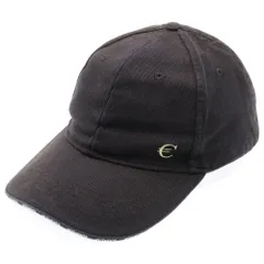 美品 VETEMENTS ヴェトモン ブラック 黒 キャップ【中古】 VETEMENTS ヴェトモン キャップ ブラック ロゴ 刺繍 ベース