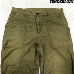 TENDERLOIN Military Baker Pants ベイカーパンツ ファティーグパンツ ユーティリティーパンツ ミリタリー Sサイズ 緑系 カーキグリーン オリーブ テンダーロイン