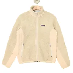 00年代 patagonia パタゴニア Retro-X レトロX フリースジャケット アウトドア ベージュ(レディース M)中古 古着 A4925