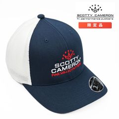 スコッティキャメロン クラウン スタック メッシュ キャップ スナップバック ネイビー / ホワイト フリーサイズ SC060006 Scotty Cameron Cap Crown Stacked