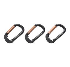 KAKURI アルミカラビナ 6mm 多用途 軽量 スリットでしっかり固定 カラビナが回転しない