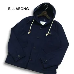 BILLABONG ビラボン 通年★ フーディー マウンテンパーカー ワーク ブルゾン ジャケット Sz.M メンズ 紺