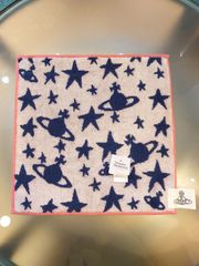 【未使用・新品】【公式正規取扱い】Vivienne Westwood（ヴィヴィアンウエストウッド）ORBS AND STARS タオルハンカチ 星モチーフ ギフト プレゼント