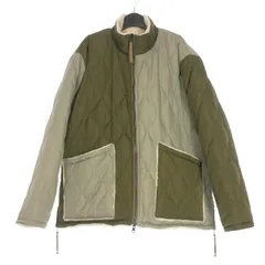 タイオン TAION ミリタリー リバーシブル ハイネック ダウンジャケット ブルゾン XXL カーキ/ホワイト 緑/白 R102BML-1