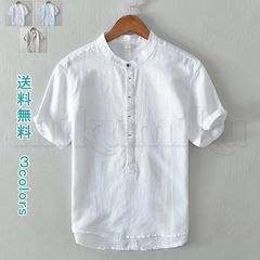送料無料　Ｔシャツ 半袖 綿麻 亜麻 リンネル トップス 無地 メンズ レディース 夏服 肌触り良い レトロ 動きやすい ンズｔシャツ　夏服 中国風 お洒落 簡約