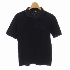 ラフシモンズ RAF SIMONS フレッドペリー FRED PERRY ポロシャツ 半袖 コットン ロゴ刺繍 XS 紺 ネイビー /YM ■MCのサムネイル