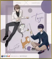 【中古】紙製品 加賀美ハヤト＆剣持刀也(リアル) 「バーチャルYouTuber にじさんじ Aim Higher×カラオケ まねきねこ オリジナルミニ色紙」 対象ドリンク注文特典