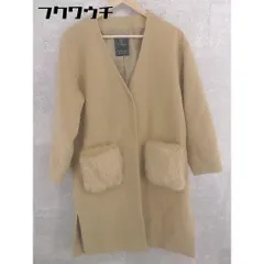 ■ w closet ダブルクローゼット 長袖 コート サイズF ブラウン レディース 【中古】 【1002802197550】