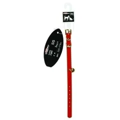 ドギーマン 犬猫用首輪 ベルベット首輪 S MD6091 レッド 猫・超小型犬用