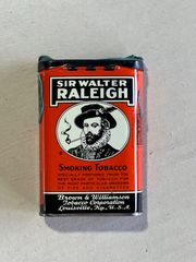 Vintage Cigarette Tin Case Sir Walter Raleigh made in USA ブリキ 煙草 タバコ入れ タバコケース シガレットケース