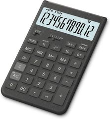 カシオ計算機 カラフルデザイン電卓 ダークグレー JT-200T-GY-N