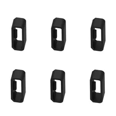 RuenTech 交換用ファスナーリング Garmin Vivosmart HR/HR+バンド用 (10個パック) シリコンコネクター セキュリティループ Vivosmart HRおよびVivosmart HRプラス用 (ブラック)
