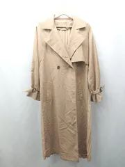 ◇ ⊂ titivate ティティベイト バックプリーツ シアー ロング丈 長袖 コート サイズS ベージュ レディース E  【1506190005164】のサムネイル
