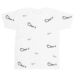メンズ レディース カットソー 半袖Tシャツ 総柄 ランダム ORIGINAL S/S TEE ホワイト 白 OTS0027
