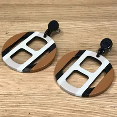 エルメス　ピアス　Hエキップ サーブル　ブラウン　ベージュ系　ラッカー　新品 楽天市場】エルメス HERMES ピアス Hエキップ ピアス ジュエリー