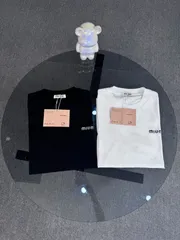【今日特価】Miu Miu 2025SS Unisex Short Sleeve T-shirt