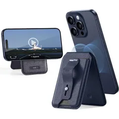 【 新品 未開封 】   ESR Find My機能付きMagSafe対応レザーウォレット Blue tTitanium Blue tTitanium GeoWalletStand 未使用 送料無料