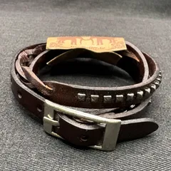 メンズレザー牛革製ブレスレット20cmまで対応