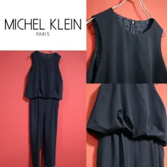 【美品】MICHEL KLEIN 花柄デザイン つなぎ オールインワン