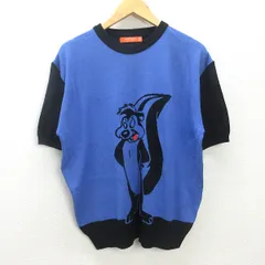 Q■イタリア製■アイスバーグ/HISTORY ICEBERG ニットTシャツ【メンズS程度】レトロ/men's/7【中古】のサムネイル