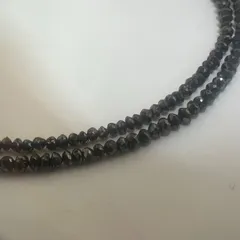 アクセサリーK18WG 合計 20.35ct ブラックダイヤモンド ネックレス