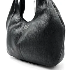 ✨美品✨ COACH コーチ ハンドバッグ トートバッグ ホーボー レザー 革 ブラック 黒 ロゴプレート ユニセックス 男女兼用 メンズ レディース