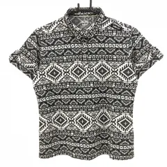 ★値下げ★【超美品】アディダス 半袖ポロシャツ 黒×白 総柄 adipure レディース M/M ゴルフウェア adidas