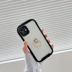 iphone12シリーズケース　カメラカバー＆リング付き　ブラック