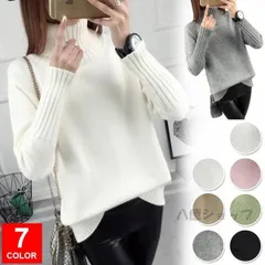 ニットセーター セーター レディース プルオーバー ニット タートルニット 長袖 トップス 上着 ニットウェア 暖か 毛糸 ゆったり mt11