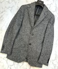 [Used] Ermenegildo Zegna Tweed Fabric Alpaca Blend Casual Jacket Men's Clothing Jacket Brown